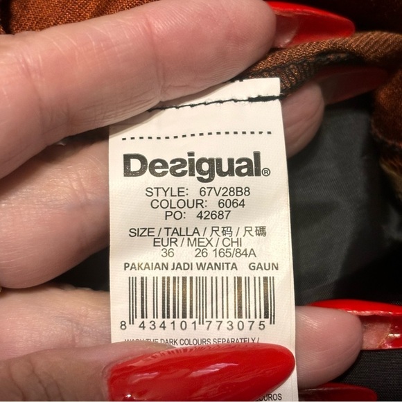 COPY - DESIGUAL robe VEST MANUELA femme size 6 - Picture 6 of 10